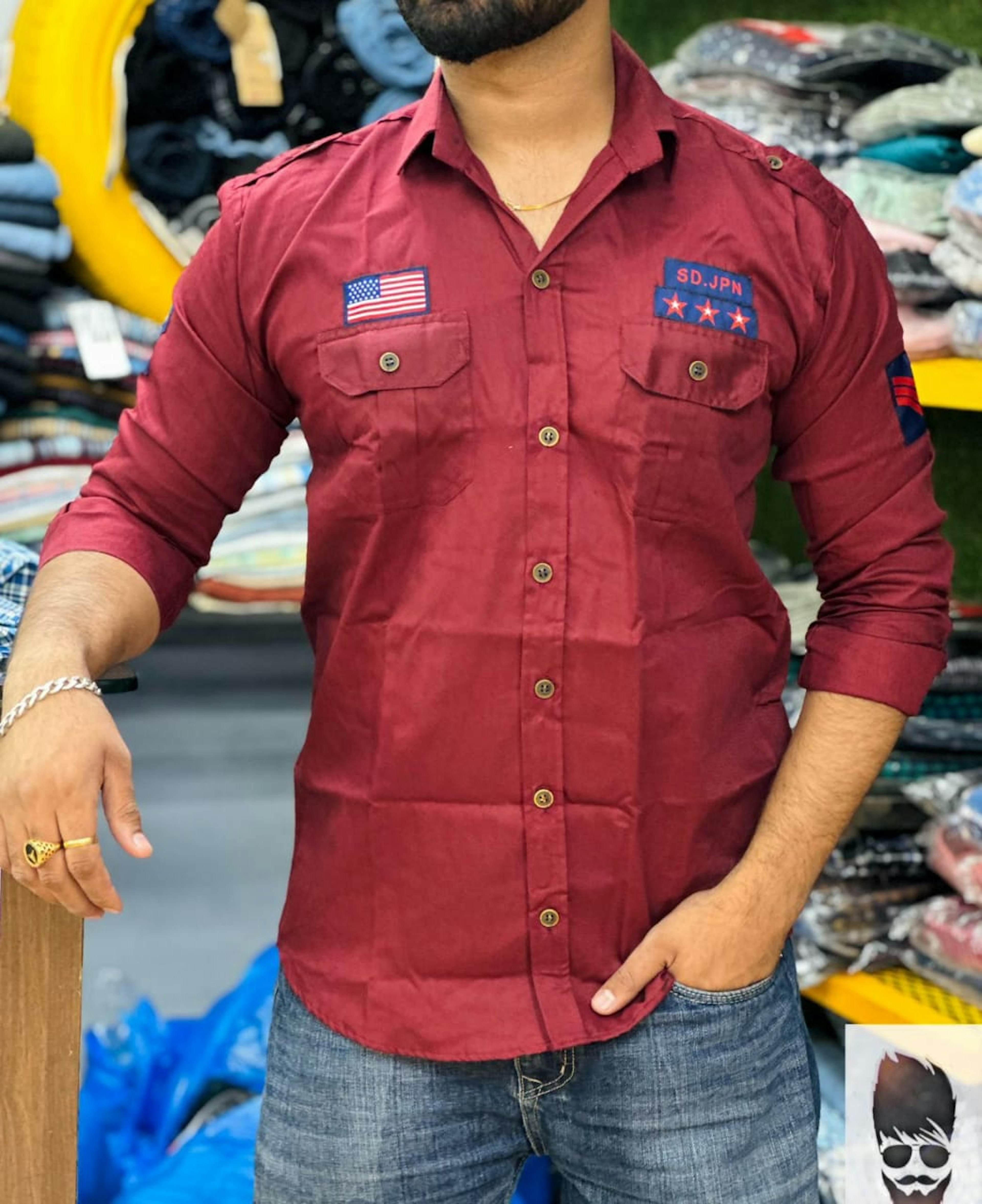 View - Cargo shirts photos, Cargo shirts available in Surat, make deal in 499