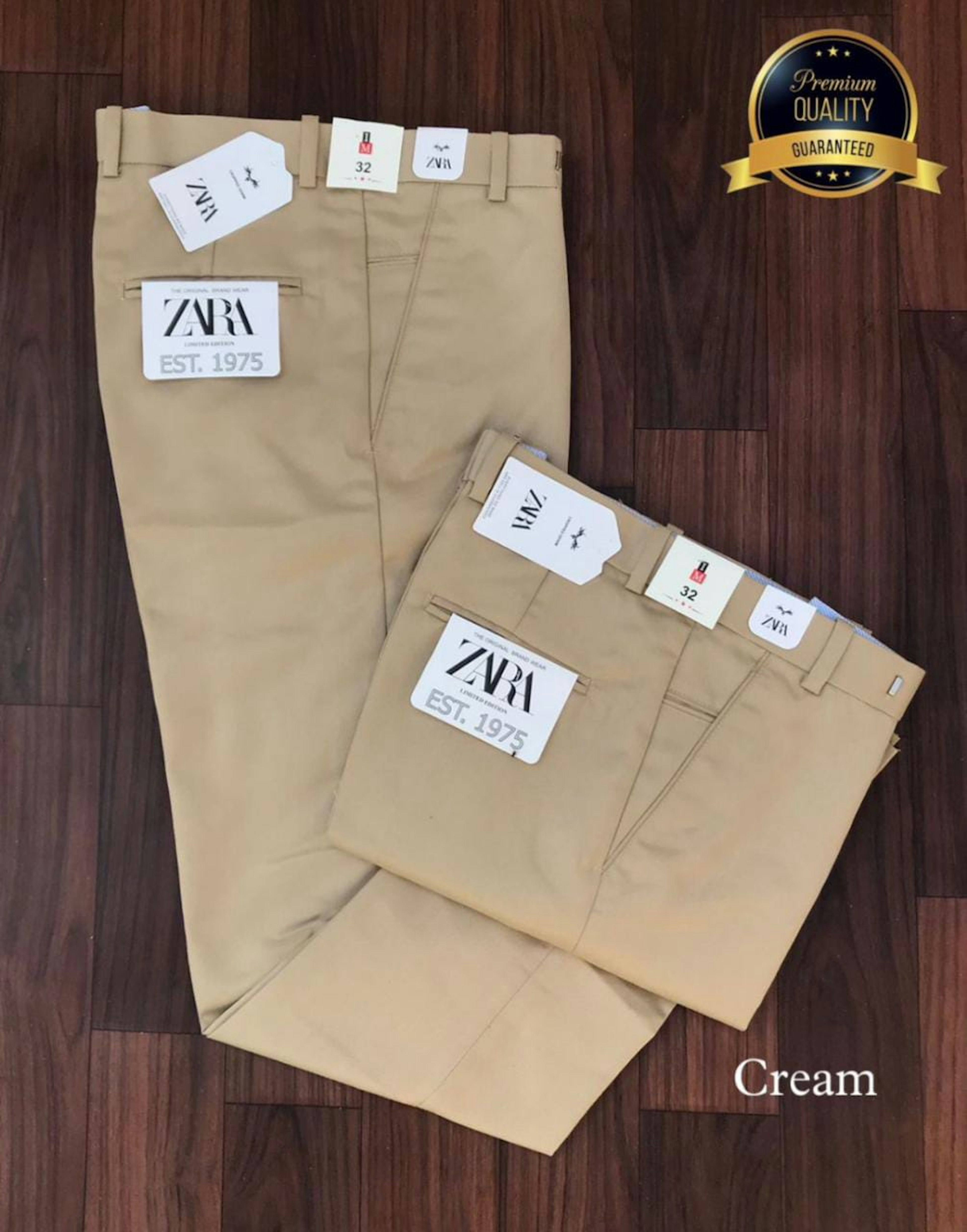 View - ZARA Cotton Trousers photos, ZARA Cotton Trousers available in Surat, make deal in 550